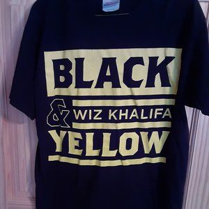 Wiz‎ Khalifa Black & Yellow Medium Tshirt